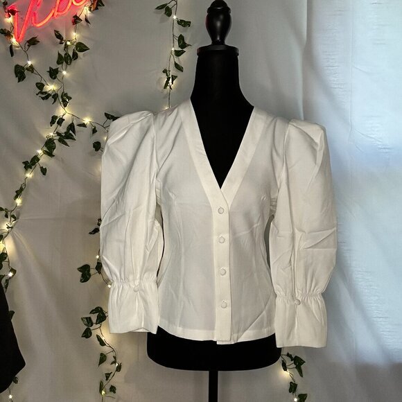 Choosy‎ NWT White Dress Shirt Size S - Picture 1 of 4